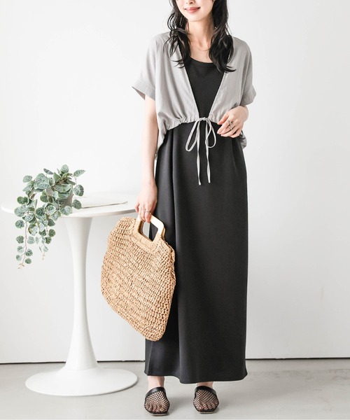SUGAR BISKET(シュガービスケット)の「裾ドロストシャーリングシャツ(シャツ/ブラウス・レディース・グレー/ブラック・フリー)」の15枚目の写真