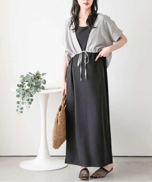SUGAR BISKET(シュガービスケット)の「裾ドロストシャーリングシャツ(シャツ/ブラウス・レディース・グレー/ブラック・フリー)」の16枚目の写真