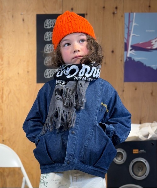 GROOVY COLORS（グルービーカラーズ）の「GROOVY Knit Cap（ニットキャップ/ビーニー・キッズ・ブラック/ベージュ/オレンジ・L/M）」の3枚目の写真