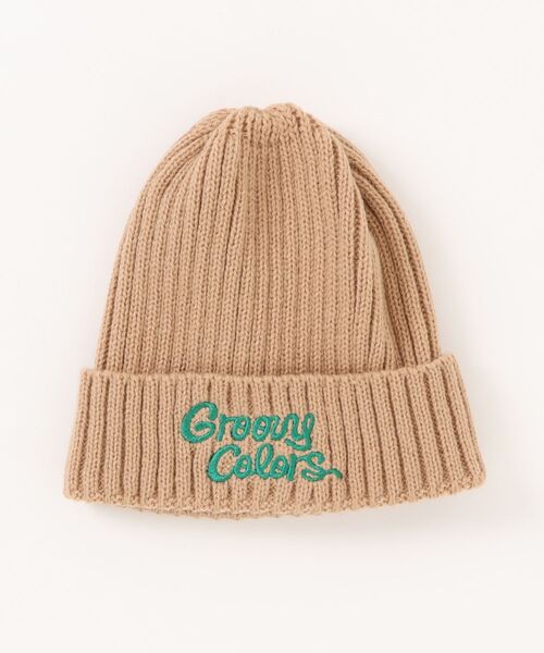 GROOVY COLORS（グルービーカラーズ）の「GROOVY Knit Cap（ニットキャップ/ビーニー・キッズ・ブラック/ベージュ/オレンジ・L/M）」の9枚目の写真