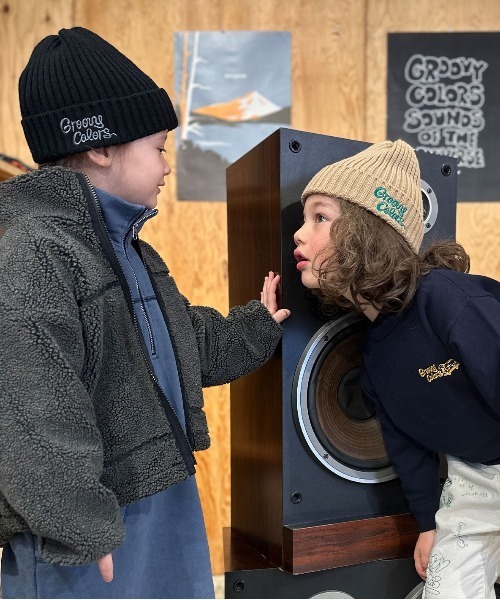 GROOVY COLORS（グルービーカラーズ）の「GROOVY Knit Cap（ニットキャップ/ビーニー・キッズ・ブラック/ベージュ/オレンジ・L/M）」の11枚目の写真