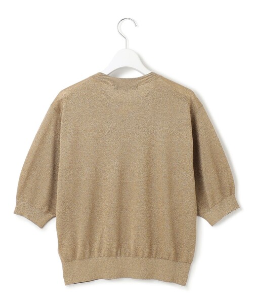 23区 S(ニジュウサンクチイサイサイズ)の「【洗える】オータムメタリック ラメ ニットT(ニット/セーター・レディース・ネイビー系/シルバー系/ゴールド系・32)」の14枚目の写真