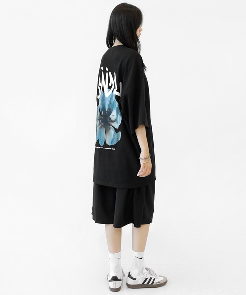 minsobi(ミンソビ)の「ブルームインブルーTシャツ(Tシャツ/カットソー・メンズ・ホワイト/ブラック/ホワイト系その他/ブラック系その他・FREE)」の15枚目の写真