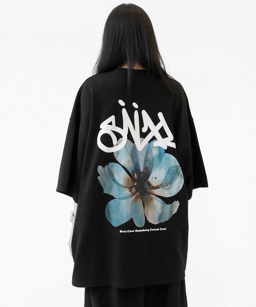 minsobi(ミンソビ)の「ブルームインブルーTシャツ(Tシャツ/カットソー・メンズ・ホワイト/ブラック/ホワイト系その他/ブラック系その他・FREE)」の22枚目の写真