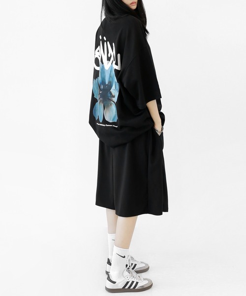 minsobi(ミンソビ)の「ブルームインブルーTシャツ(Tシャツ/カットソー・メンズ・ホワイト/ブラック/ホワイト系その他/ブラック系その他・FREE)」の17枚目の写真
