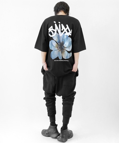 minsobi(ミンソビ)の「ブルームインブルーTシャツ(Tシャツ/カットソー・メンズ・ホワイト/ブラック/ホワイト系その他/ブラック系その他・FREE)」の8枚目の写真