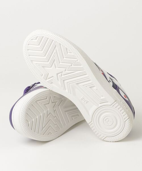A BATHING APE(アベイシングエイプ)の「BAPE STA SHARK #2(スニーカー・レディース・ブラック/ホワイト/パープル・6/5/4)」の9枚目の写真