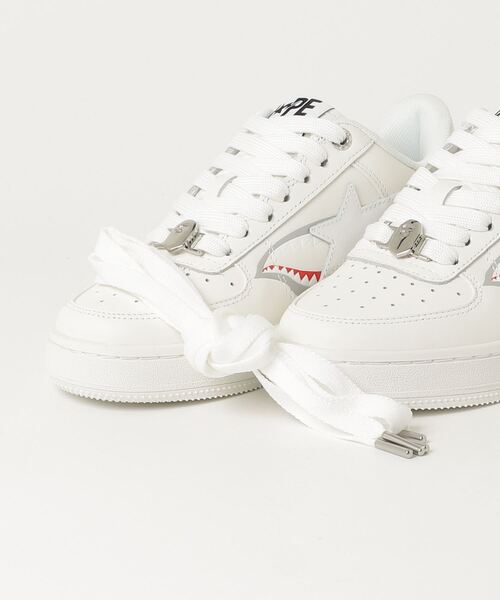 A BATHING APE(アベイシングエイプ)の「BAPE STA SHARK #2(スニーカー・レディース・ブラック/ホワイト/パープル・6/5/4)」の12枚目の写真