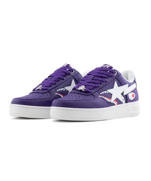 A BATHING APE(アベイシングエイプ)の「BAPE STA SHARK #2(スニーカー・レディース・ブラック/ホワイト/パープル・6/5/4)」の3枚目の写真