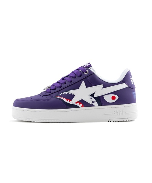 A BATHING APE(アベイシングエイプ)の「BAPE STA SHARK #2(スニーカー・レディース・ブラック/ホワイト/パープル・6/5/4)」の17枚目の写真