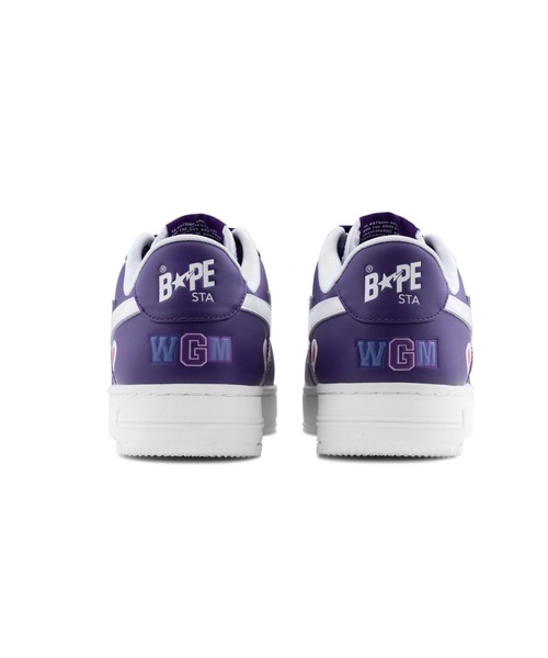 A BATHING APE(アベイシングエイプ)の「BAPE STA SHARK #2(スニーカー・レディース・ブラック/ホワイト/パープル・6/5/4)」の20枚目の写真
