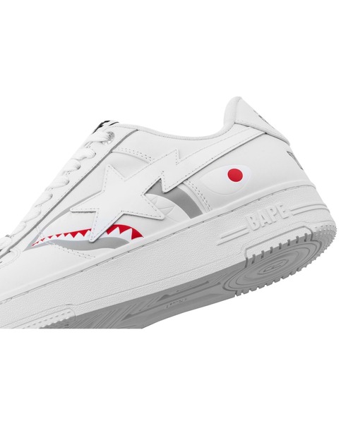 A Bathing Ape スニーカー ホワイト/グレー　bape star A BATHING APE スニーカー BAPE STA #4 M2 メンズ : ZOZOTOWN