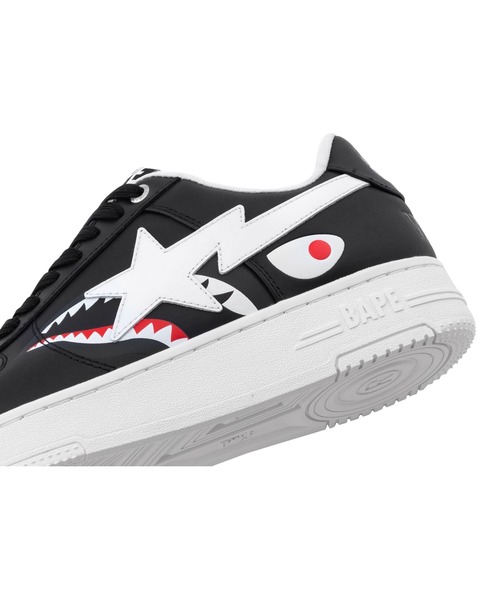 A BATHING APE(アベイシングエイプ)の「BAPE STA SHARK #2(スニーカー・レディース・ブラック/ホワイト/パープル・6/5/4)」の6枚目の写真