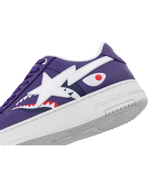 A BATHING APE(アベイシングエイプ)の「BAPE STA SHARK #2(スニーカー・レディース・ブラック/ホワイト/パープル・6/5/4)」の7枚目の写真