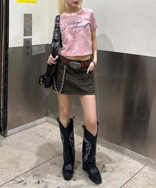 sedacle girl(セダクルガール)の「ローライズレオパードミニスカート(スカート・レディース・ブラウン・SMALL/MEDIUM)」の8枚目の写真