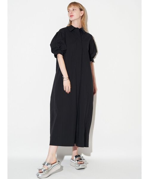 ❤︎MSSM様 美品　エレンディーク　ブラック　半袖ワンピース　　　洗濯OK ❤︎ ELENDEEK｜エレンディークのワンピース（ブラック/黒色系）通販