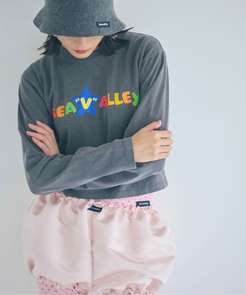 SEA(シー)の「GRAPHIC L/S TEE (TOY)(Tシャツ/カットソー・レディース・チャコールグレー/ホワイト・0/1/2)」の6枚目の写真