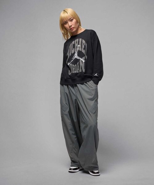 JORDAN BRAND（ジョーダンブランド）の「ジョーダン ブルックリン フリース ウィメンズ クルーネック スウェットシャツ / Jordan Brooklyn Fleece Women's Crew-Neck Sweatshirt HV0236-010 Black（スウェット・レディース・ブラック・L/S/XS/XL/M）」の6枚目の写真