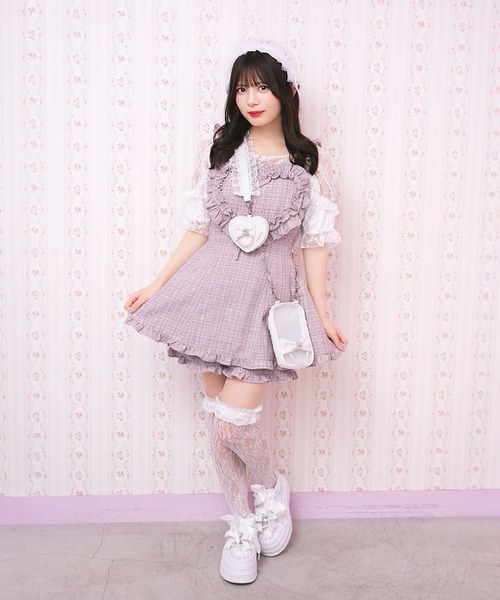 Ank Rouge(アンクルージュ)の「肩フリルテレコTOPS(Tシャツ/カットソー・レディース・グレー/ブラック/ホワイト・M)」の8枚目の写真