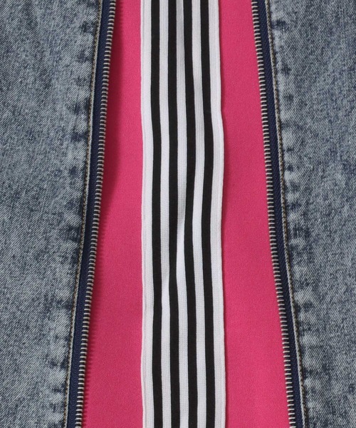 SITRY（シトリー）の「Remake Like Denim Pants/リメイク風 ジーンズ×ジャージ デニムパンツ ワイドデニムパンツ（デニムパンツ・メンズ・ブルー系その他/ブラック系その他/ブラック系その他2・M/L）」の20枚目の写真