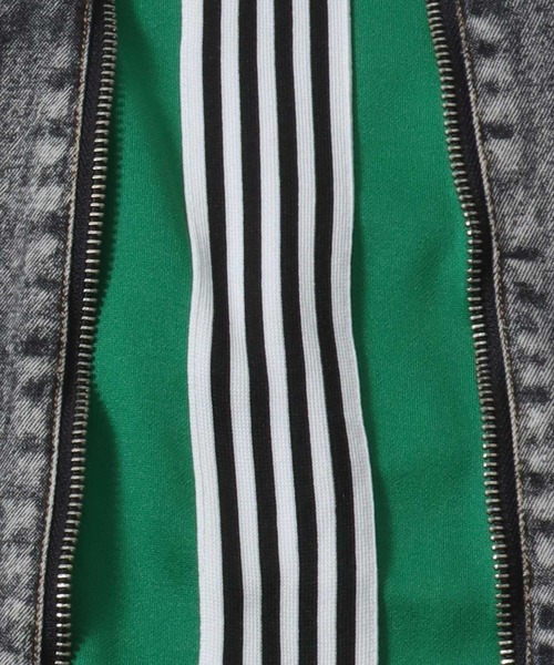 SITRY（シトリー）の「Remake Like Denim Pants/リメイク風 ジーンズ×ジャージ デニムパンツ ワイドデニムパンツ（デニムパンツ・メンズ・ブルー系その他/ブラック系その他/ブラック系その他2・M/L）」の8枚目の写真