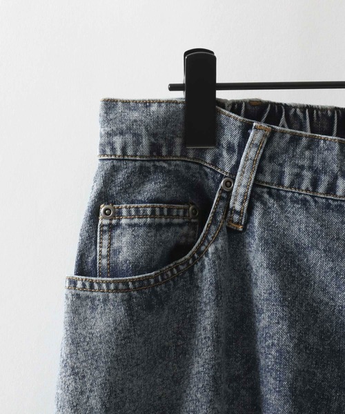 SITRY（シトリー）の「Remake Like Denim Pants/リメイク風 ジーンズ×ジャージ デニムパンツ ワイドデニムパンツ（デニムパンツ・メンズ・ブルー系その他/ブラック系その他/ブラック系その他2・M/L）」の18枚目の写真