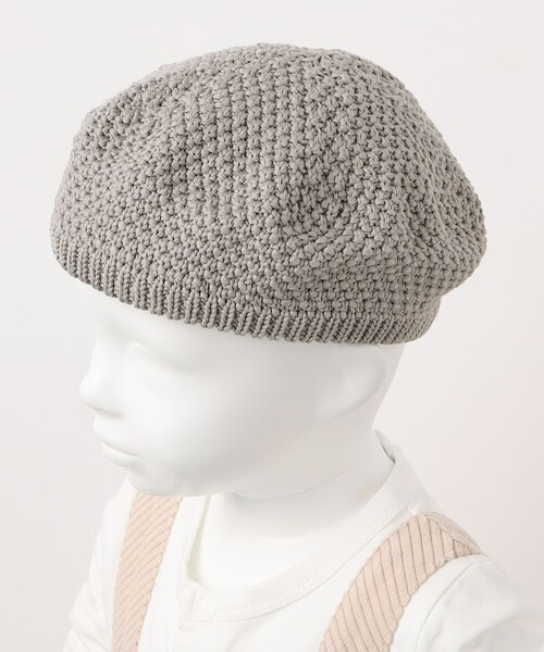 SHIPS（シップス）の「SHIPS KIDS:ベビー ニット ベレー帽（ニットキャップ/ビーニー・キッズ・ライトグレー/ナチュラル・93）」の2枚目の写真
