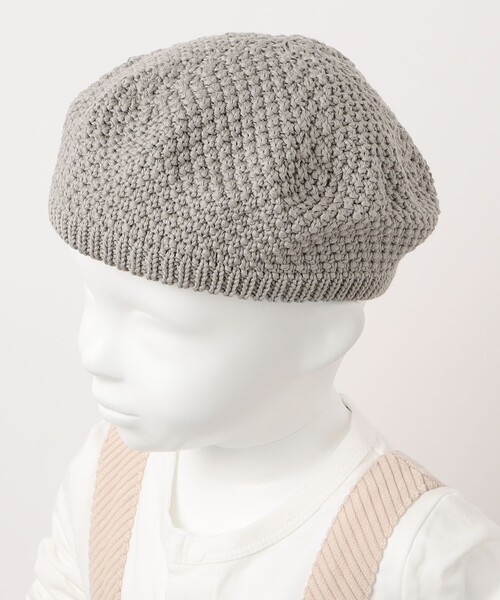 SHIPS（シップス）の「SHIPS KIDS:ベビー ニット ベレー帽（ニットキャップ/ビーニー・キッズ・ライトグレー/ナチュラル・93）」の4枚目の写真