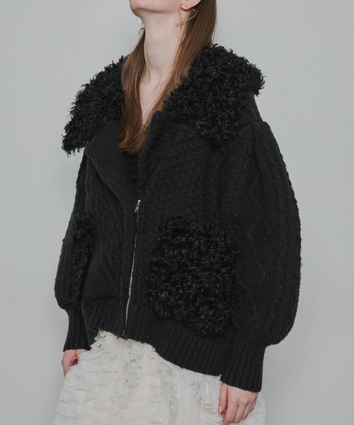 セール】【TEN by LA BELLE ETUDE】ニッティングパターン×ファーニット