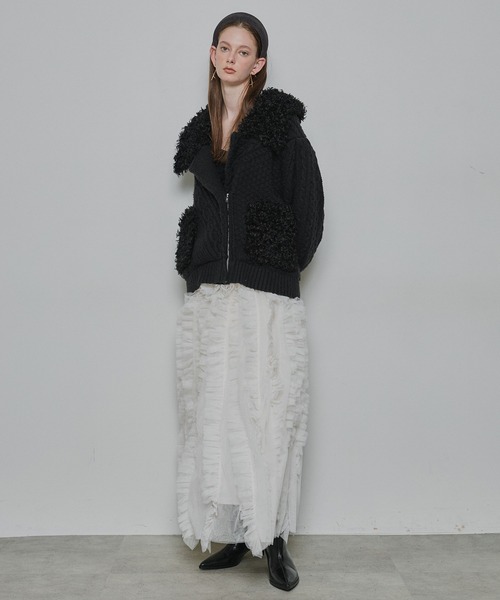 セール】【TEN by LA BELLE ETUDE】ニッティングパターン×ファーニット