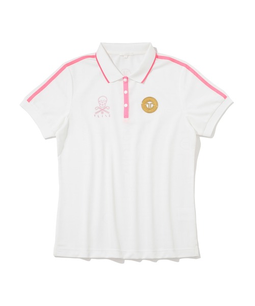 レレイMARK&LONA レディース ポロシャツ ホワイト2025年 セール】T-Mark Pattern Polo | WOMEN（ポロシャツ）｜MARK & LONA
