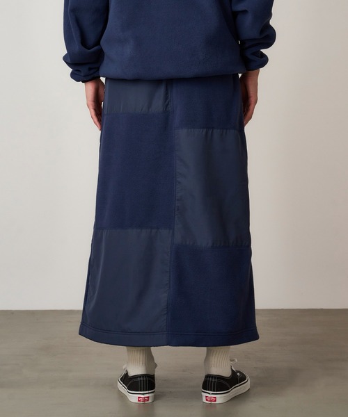 Gramicci(グラミチ)の「THERMAL FLEECE PATCH SKIRT|サーマルフリースパッチスカート(スカート・レディース・ネイビー/ヘザーグレー/ブラック/オリーブ・M/L/S)」の5枚目の写真