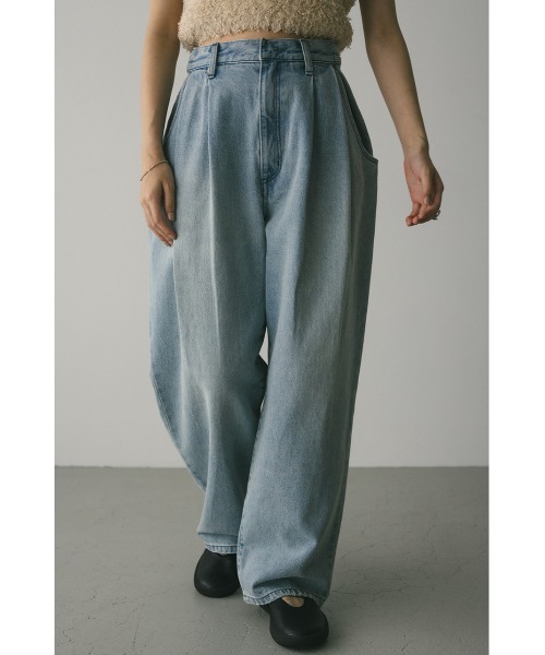 stylemixer デニムパンツ タックワイドルーズデニム タックワイドルーズデニム（デニムパンツ）｜STYLEMIXER