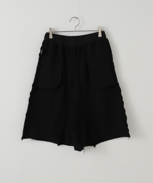 OLD PARK(オールドパーク)の「OLD PARK 別注 BAGGY SWEAT SHORTS:ショートパンツ(スウェットパンツ・レディース・グレー/ブラック・MEDIUM)」の3枚目の写真