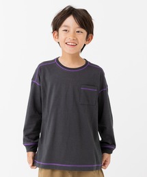 JAM & LINK（ジャムアンドリンク）の「配色ステッチ 長袖Tシャツ（Tシャツ/カットソー）」