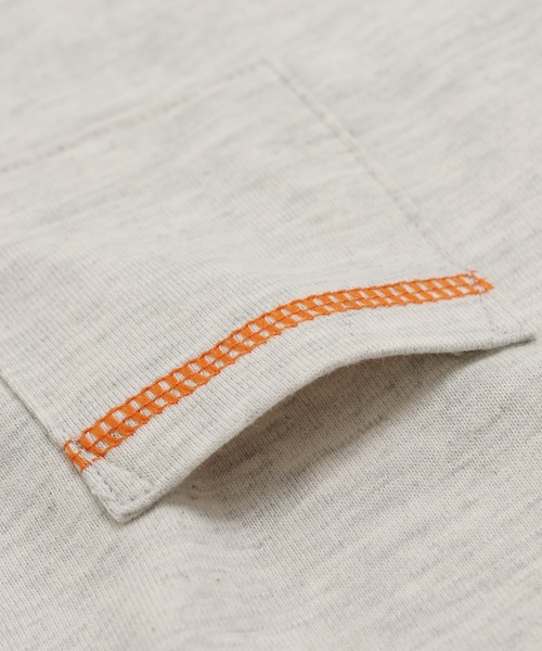 JAM & LINK（ジャムアンドリンク）の「配色ステッチ 長袖Tシャツ（Tシャツ/カットソー・キッズ・ラベンダー/スモークピンク/オートミール/ワインレッド/ネイビー/ブラック/チャコールグレー/ミント/サックスブルー・110cm/100cm/120cm/130cm/140cm/150cm/160cm）」の15枚目の写真