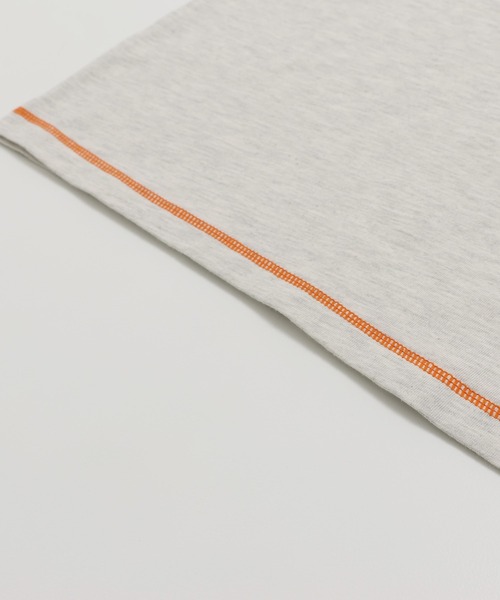 JAM & LINK（ジャムアンドリンク）の「配色ステッチ 長袖Tシャツ（Tシャツ/カットソー・キッズ・ラベンダー/スモークピンク/オートミール/ワインレッド/ネイビー/ブラック/チャコールグレー/ミント/サックスブルー・110cm/100cm/120cm/130cm/140cm/150cm/160cm）」の16枚目の写真