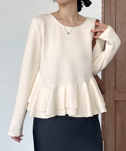4811 美品 Rene ペプラムトップス 定価46,200円 36/Sサイズ rienda｜カットレースペプラムトップス | Rakuten Fashion(楽天