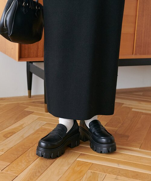 DISCOAT（ディスコート）の「トラックソールローファー（ローファー・レディース・ブラック/ブラウン・MEDIUM/LARGE）」の3枚目の写真