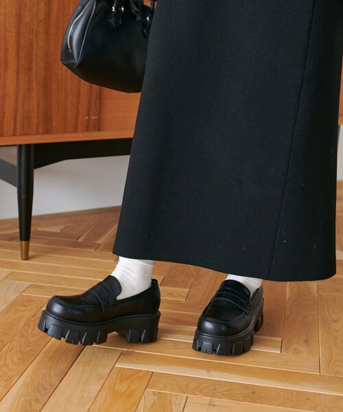 DISCOAT（ディスコート）の「トラックソールローファー（ローファー・レディース・ブラック/ブラウン・MEDIUM/LARGE）」の6枚目の写真