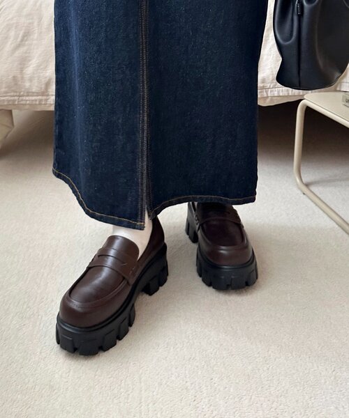 DISCOAT（ディスコート）の「トラックソールローファー（ローファー・レディース・ブラック/ブラウン・MEDIUM/LARGE）」の12枚目の写真