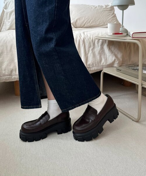 DISCOAT（ディスコート）の「トラックソールローファー（ローファー・レディース・ブラック/ブラウン・MEDIUM/LARGE）」の15枚目の写真