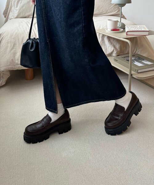 DISCOAT（ディスコート）の「トラックソールローファー（ローファー・レディース・ブラック/ブラウン・MEDIUM/LARGE）」の17枚目の写真