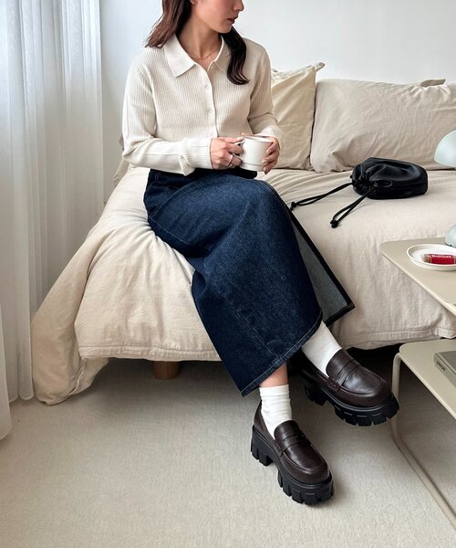 DISCOAT（ディスコート）の「トラックソールローファー（ローファー・レディース・ブラック/ブラウン・MEDIUM/LARGE）」の19枚目の写真