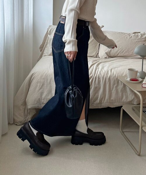 DISCOAT（ディスコート）の「トラックソールローファー（ローファー・レディース・ブラック/ブラウン・MEDIUM/LARGE）」の22枚目の写真