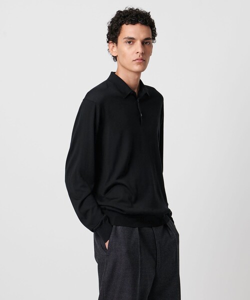 SOVEREIGN＞ハイゲージ ニットポロシャツ（ニット/セーター