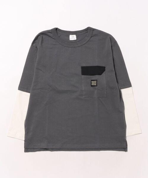 FARM（ファーム）の「ｿﾃﾞｷﾘｶｴﾛﾝT（Tシャツ/カットソー・キッズ・ホワイト/グレー・160cm/150cm/140cm/130cm）」の5枚目の写真