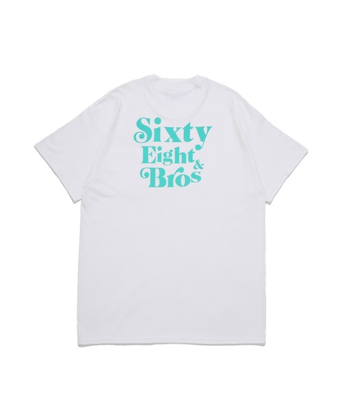 68&brothers(シックスティエイトアンドブラザーズ)の「68&BROTHERS シックスティーエイトアンドブラザーズ / "SixtyEight&Bros" S/S Pocket Tee(Tシャツ/カットソー・メンズ・ホワイト系/ホワイト×グレー/ホワイト×ライム/ホワイト×ブルー・LARGE/X-LARGE/XX-LARGE/MEDIUM)」の1枚目の写真