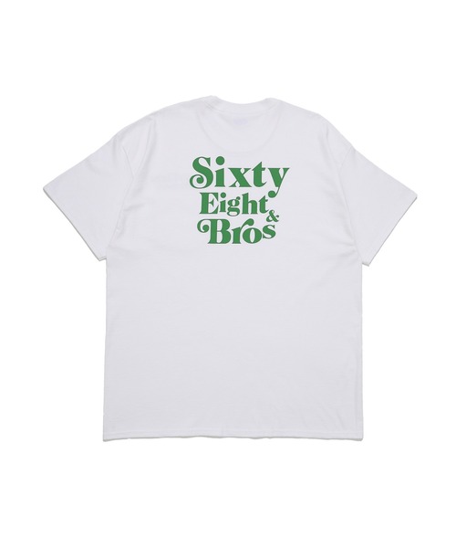 68&brothers(シックスティエイトアンドブラザーズ)の「68&BROTHERS シックスティーエイトアンドブラザーズ / "SixtyEight&Bros" S/S Pocket Tee(Tシャツ/カットソー・メンズ・ホワイト系/ホワイト×グレー/ホワイト×ライム/ホワイト×ブルー・LARGE/X-LARGE/XX-LARGE/MEDIUM)」の3枚目の写真