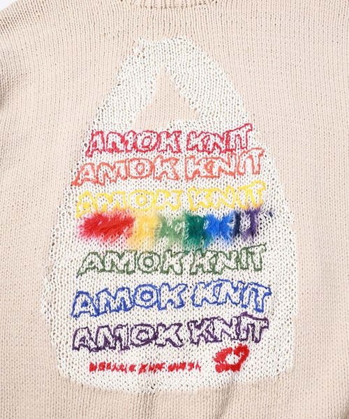 amok（アモク）の「AMOK KNIT（ニット/セーター・メンズ・ブラック/ホワイト・M/S）」の7枚目の写真